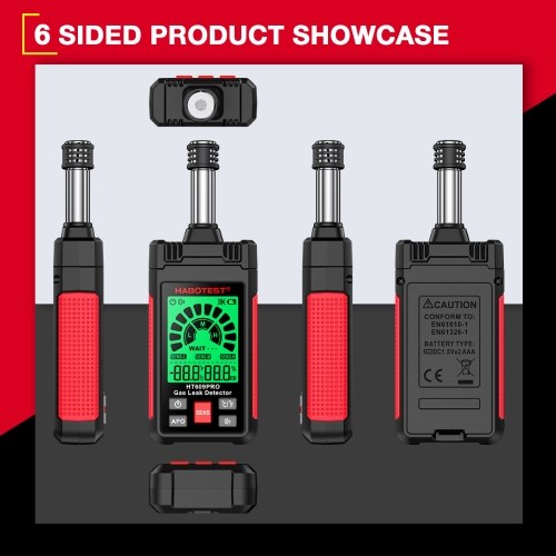 HABOTEST HT609PRO Gas Leak Detector 50-1000PPM Natural Gas Detector 