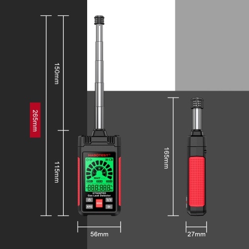 HABOTEST HT609PRO Gas Leak Detector 50-1000PPM Natural Gas Detector 