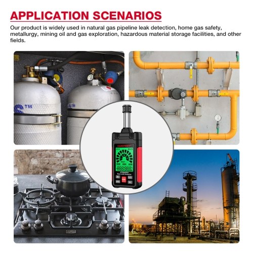 HABOTEST HT609PRO Gas Leak Detector 50-1000PPM Natural Gas Detector 