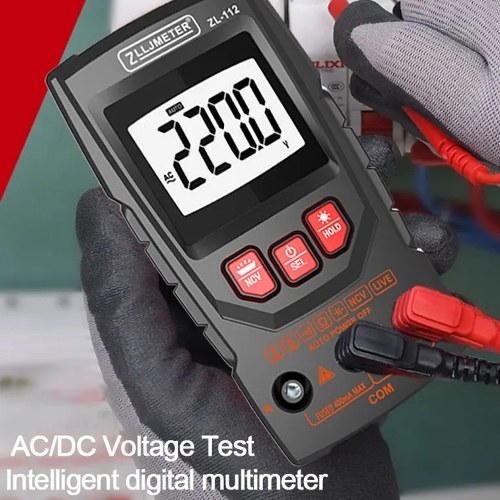Professional Digital Multimeter Color Display Handheld Multimeter NCV  Tester Professional Voltage Current Capacitance Resistance Diode Measurement Meter with Flashlight Automatic Shutdown Function 