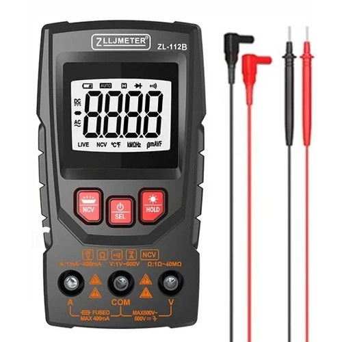 Professional Digital Multimeter Color Display Handheld Multimeter NCV  Tester Professional Voltage Current Capacitance Resistance Diode Measurement Meter with Flashlight Automatic Shutdown Function 