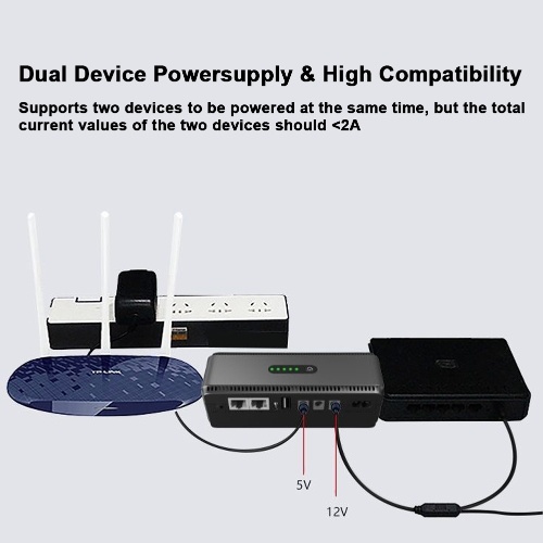 5V 9V 12 V Router Optical Network Terminal Switch Access Control Camera Cellphone Backup Uninterruptible Powersupply Direct Current UPS Uninterruptible Power Source