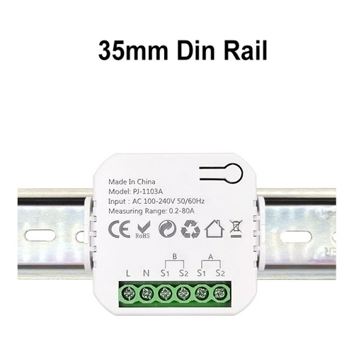 Tuya WiFi Energy Switch Multifunction Power Voltage Current Meter Mobilephone APP Real-time Power Statistics with Power Setting Function 2CT 