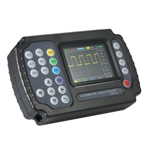 

Handheld Digital Storage Automotive Oscilloscope Multimeter LCD TFT Display 2 Channels 10MHz Bandwidth 100MSa/s Sampling Rate