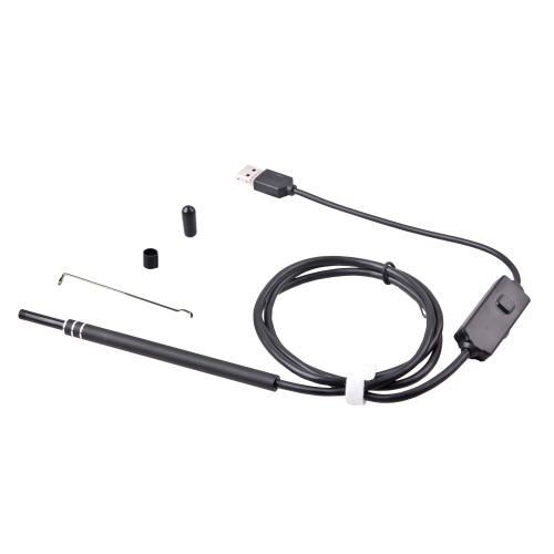 

2 в 1 USB-порт Ear and Nose Endoscope 5.5mm Визуальная объектив Мини-камера DDES01 Ускоритель для эндоскопа для эндоскопа Earpick для ПК