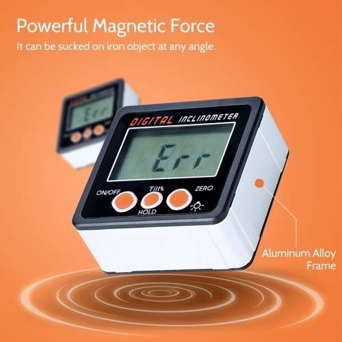 

Digital Inclinometer 0-360°Electronic Protractor
