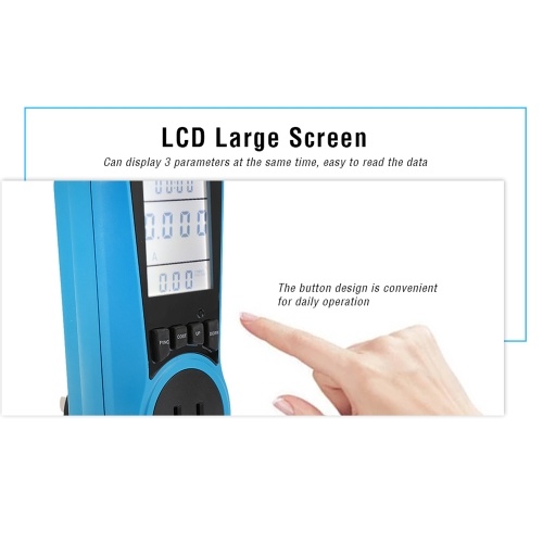 

Digital Power Meter Plug-in Socket Electric Monitor Meter With Backlight