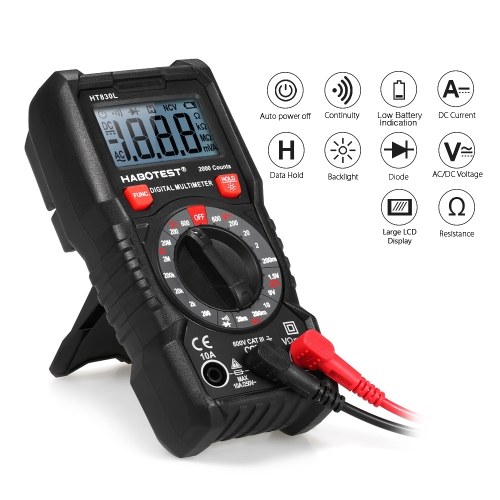 

HABOTESE HT830L Digital Multimeter 2000 Counts