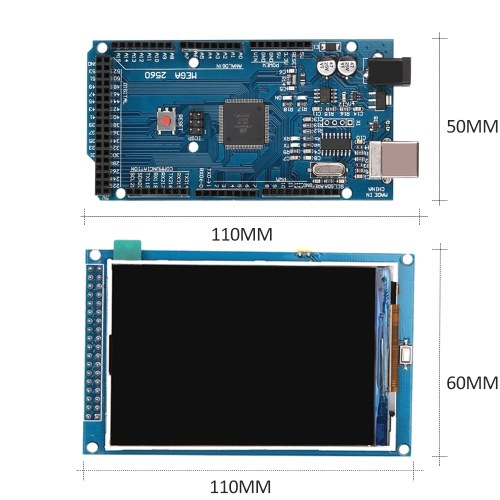 

3.5 Inches TFT LCD Screen Module With MEGA 2560 R3 Board
