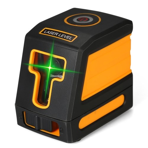 Самовыравнивающийся 2 линии Green Laser Level Профессиональный горизонтальный и вертикальный набор для выравнивания поперечных линий Лазерный уровень с выбираемыми лазерными линиями и вертикальным распределением луча