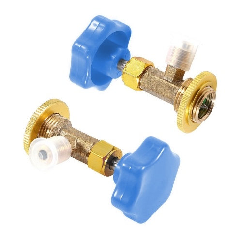 

1/4" SAE Air Conditioning Refrigerant Opener AC Can Tap Valve Bottle Can Tap Valve Gate Valve Tap Shut-off Valve Check Valve