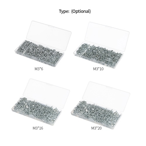 

250g M3 Self-tapping Flat Head Screws Kit Wood Screws Kit Phillips Wood Countersunk Head Cross Wood Screws Countersunk Flat Phillips Head Screws
