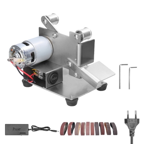 Multifunctional Grinder Mini Electric Belt Sander DIY Polishing Grinding Machine Cutter Edges Sharpener