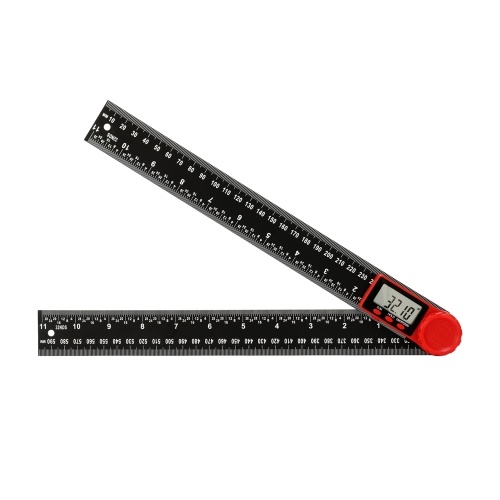 2-in-1 Electronic Digital Display Protractor Angle Finder Ruler Multifunctional 360 Degrees Inch Metric Scale Rulers