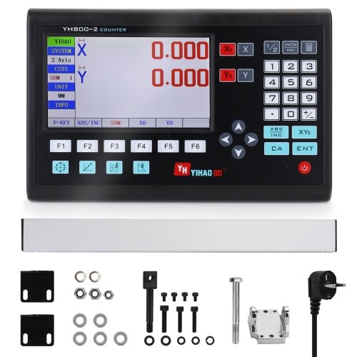 7 Inch LCD Large Screen Grating CNC Digital Readout Display Lathe Control Panel Controller Board Engraving Milling Machine Control System
