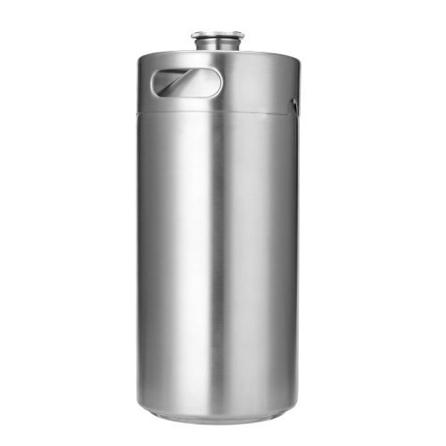 

Stainless Steel Mini Beer Keg Stainless Steel Growler with Adjustable Tap and CO2 Injector