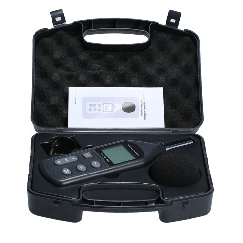 

Digital Sound Level Meter LCD Display Noise Meter 30dB~130dB Noise Measuring Instrument DB Meter Noise Volume Measuring Tool Decibel Monitoring Tester