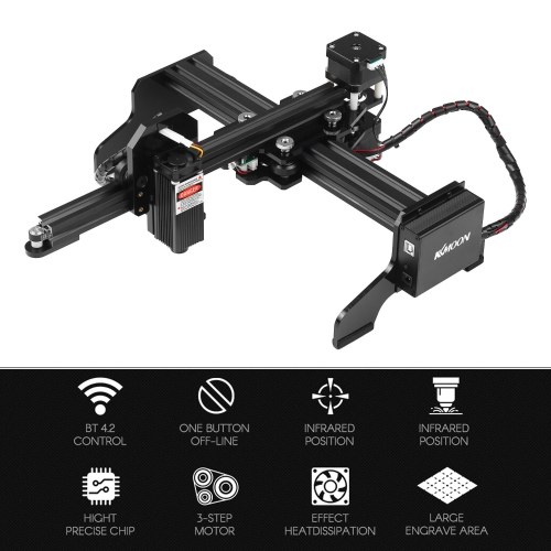 

20W Laser Engraver Machine Upgrated Version Laser Engraving Printer DIY USB CNC Router Cutting Carver Off-line Location Operation for Art Craft Science for Win 7/8/10/XP Android 4.2