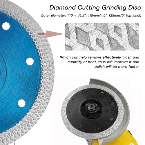 

Diamond Cutting Grinding Disc Cut Grind Sharpen Granite Marble Blades
