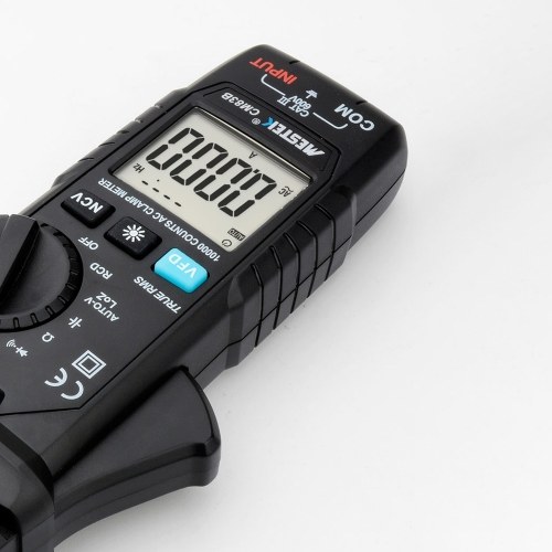MESTEK Digital Clamp Meter 600A AC Current 600V AC/DC Voltage Capacitance Measurement Data Hold Backlight NCV Tester Multimeter 