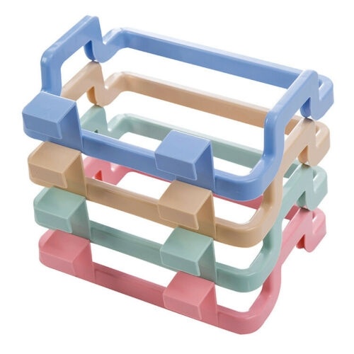 Plastic Door-back Garbage Trash Bag Bracket Rack Hanging Holder Kitchen Shelf 1PC Random Color
