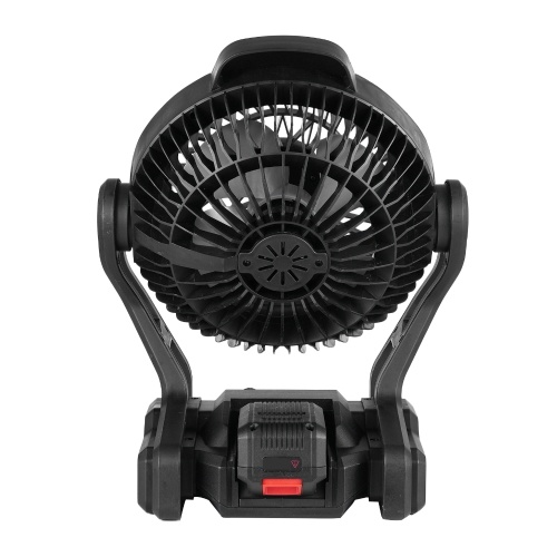 Camping LED Fan with Light 4000mAh Rechargeable Battery Powered Outdoor Tent Fan Infinitely Adjustable Speed 120° Head Rotation Desk Fan for Camping Fishing Power Outage Hurricane Worksite 
