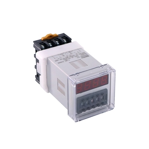 DH48S-2ZH Digital Display Time Relay With Socket Base LED Energized Delay Time Relay Which Time Setting 0.01S-99H99M