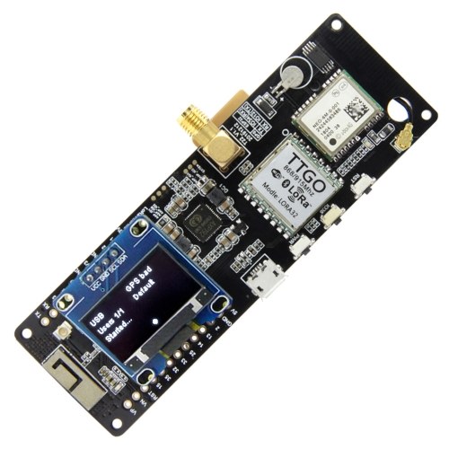 

TTGO Meshtastic T-Beam V1.1 ESP32 WiFi BT ESP32 GPS NEO-6M SMA 18650 Battery Holder with OLED