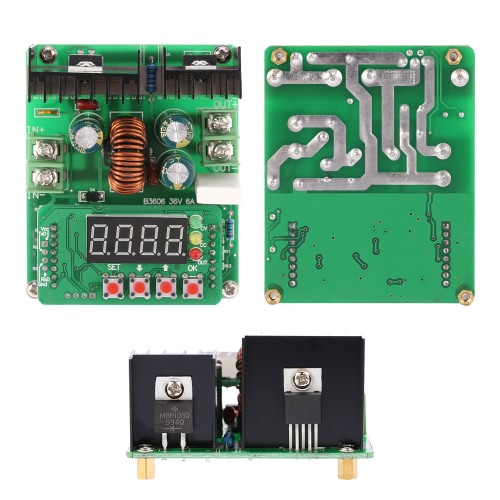 

B3606 Precision NC Digital DC-DC Adjustable Step Down Module Constant Voltage Current Power Input 6-40V Output 0-36V 6A Charger