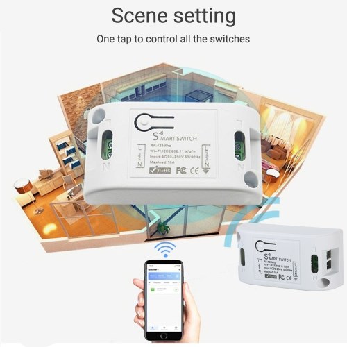 KKmoon WiFi & RF Smart Switch Module Intelligent Household Home Appliances Controller Mobile APP Remote Control