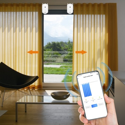

BT Automatic Curtain Opener Closer Robot Wireless Smart Curtain Motor Timer