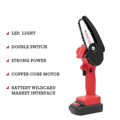 

Portable Rechargeable Cordless Chainsaw for Wood Cutting Tree Pruning