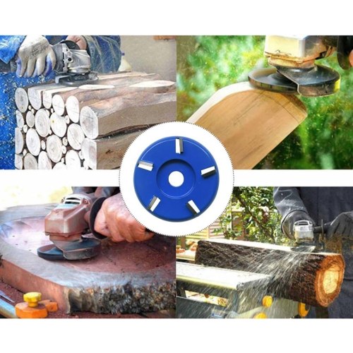 

Angle Grinding Wheel Wood Carving Disc 5/8 Inch 3 Teeth for Polishing Sanding Carving Grinding Wheel Plate Blue