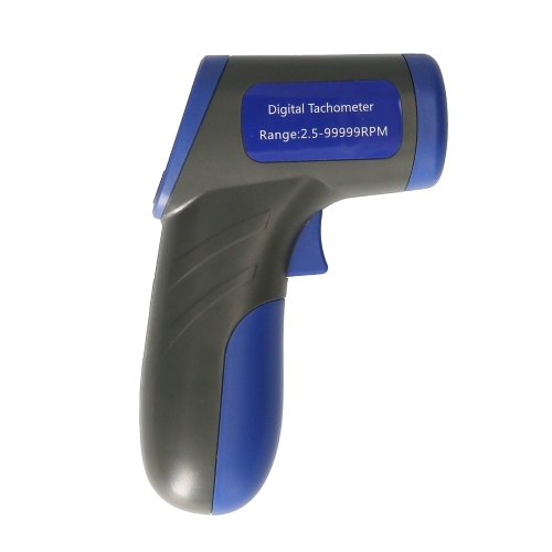 Digitaler Drehzahlmesser Laser Drehzahlmesser Handheld Drehzahlmesser Drehzahlmesser (2,5-99999 U/min Messbereich) mit hintergrundbeleuchtetem LCD-Display für Motordrehmaschine