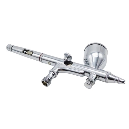 

0.2mm Gravity Feed Dual-action Airbrush Kit Set Spray Gun with 9cc Fluid Cup for Model Coloring Painting Tattoo Cake Decorating Nail Beauty Makeup