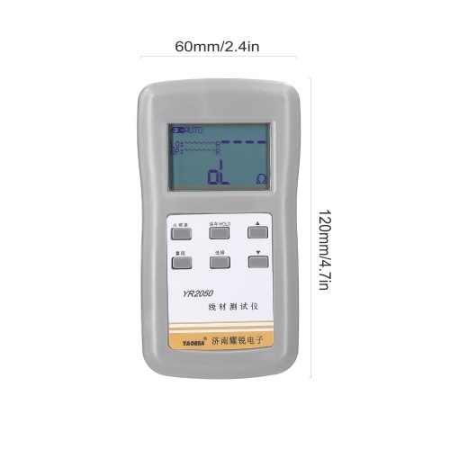 

YAOREA YR2050 Handheld Portable High Accuracy 4-Wires Milliohm Meter Wireline Current Detecting Low Resistance Resistance Meter Tester