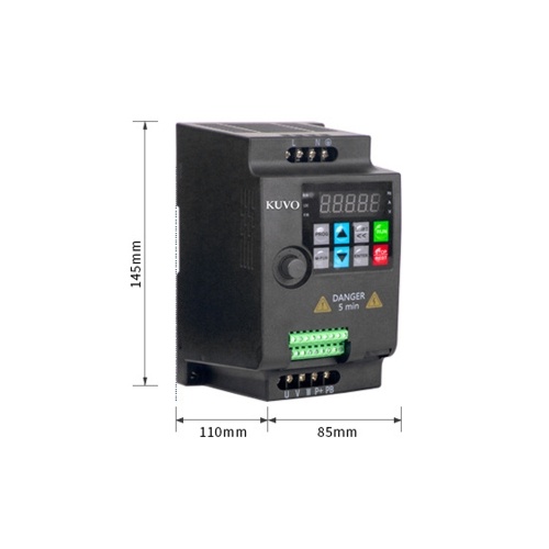 Single Phase AC220V Vector Inverter VFD Variable Frequency Converter for Stepless Motor Speed Control 2.2KW 