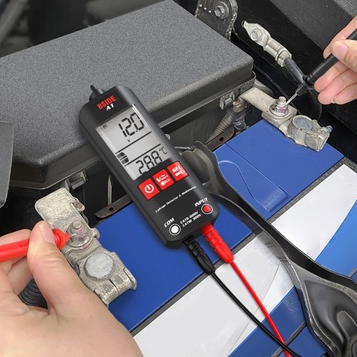 BSIDE A1 Mini Multimeter LCD Digital Tester Voltage Detector 2000 Counts DC/AC Voltage Frequency Resistance NCV Continuity Live Wire Neutral Wire Check True RMS Meter 