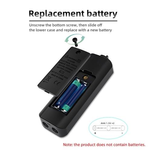 BSIDE A1 Mini Multimeter LCD Digital Tester Voltage Detector 2000 Counts DC/AC Voltage Frequency Resistance NCV Continuity Live Wire Neutral Wire Check True RMS Meter 