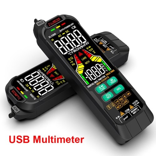 Digital Multimeter Professional Tester Meter Alternating Current Direct Current Voltage Multimetro True RMS Capacitance Temp Detector Multitester 