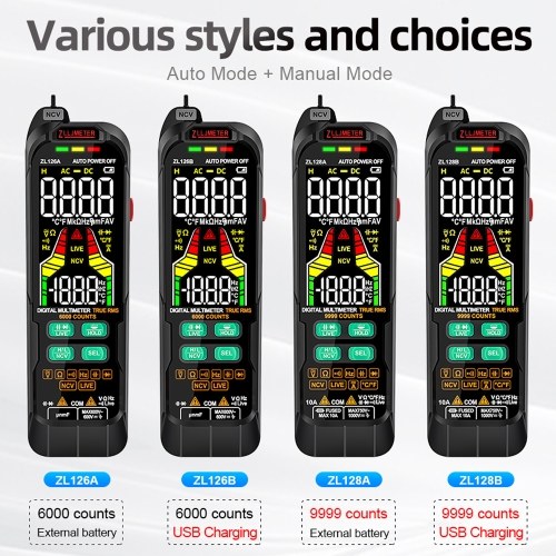 Digital Multimeter Professional Tester Meter Alternating Current Direct Current Voltage Multimetro True RMS Capacitance Temp Detector Multitester 