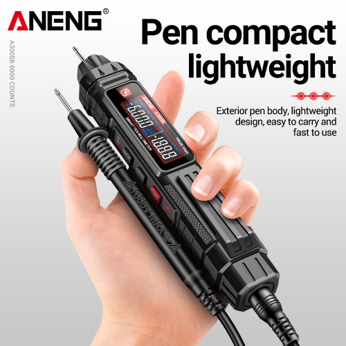 ANENG A3005A/B Digital Intelligent Professional Multimeter Sensor Pen Phase Sequence Tester AC Voltage Meter Non-Contact Voltmeter Electric Tool 