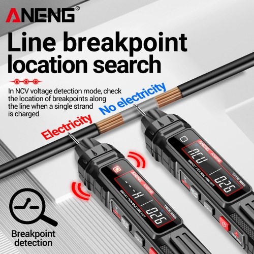 ANENG A3005A/B Digital Intelligent Professional Multimeter Sensor Pen Phase Sequence Tester AC Voltage Meter Non-Contact Voltmeter Electric Tool 