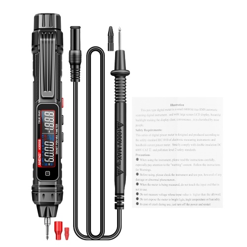 ANENG A3005A/B Digital Intelligent Professional Multimeter Sensor Pen Phase Sequence Tester AC Voltage Meter Non-Contact Voltmeter Electric Tool 