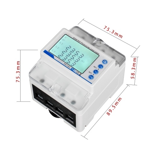 Tuya WiFi 3P4W Photovoltaic Meter Three Phase Reclosure Switch Intelligent Reclosing Protector 