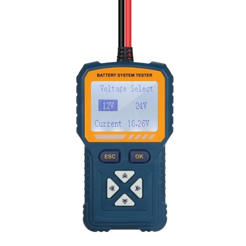 

Portable 12V/24V Car Battery Tester High Precision True Four-Wire Battery Testing Tool