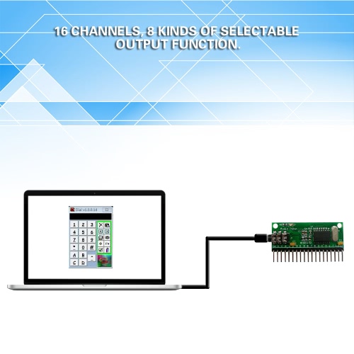

16CH DTMF MT8870 Audio Decoding Module Phone Voice Decoding Controller for Smart Home
