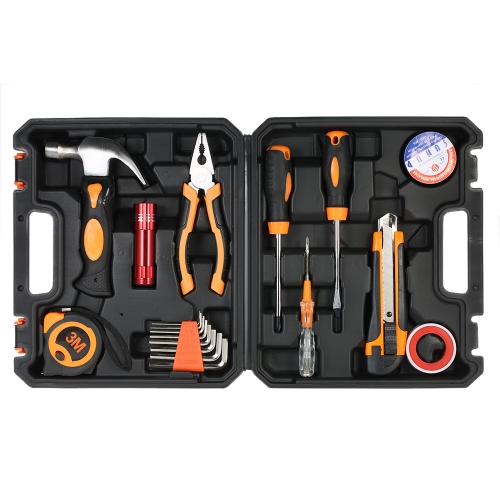 8pcs Multi-funcional Household Hand Tools Kit Electrical Maintenance Repair Tools Set with Storage Case