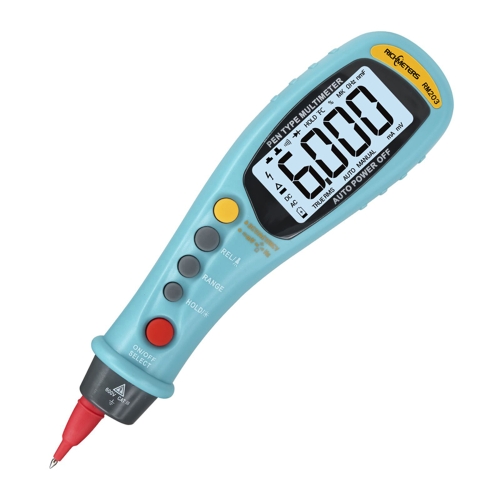 RICHMETERS RM203 Pen Type Digital Multimeter Auto-Range True RMS NCV 6000 Counts AC/DC Voltage Resistor Capacitance Frequency Electronic Meter Car Multimeters Measurement Flashlight Alligator Clip