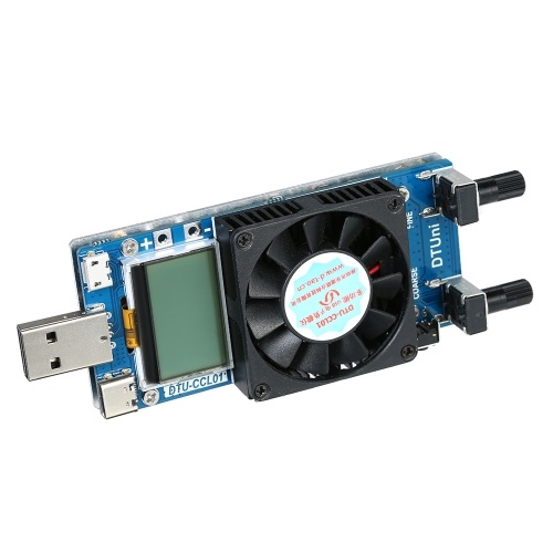 

Многофункциональный 0.2A ~ 3A 35W LCD USB Электронный модуль нагрузочного модуля Регулируемый постоянный ток сопротивления Тестер энергии с охлаждающим вентилятором